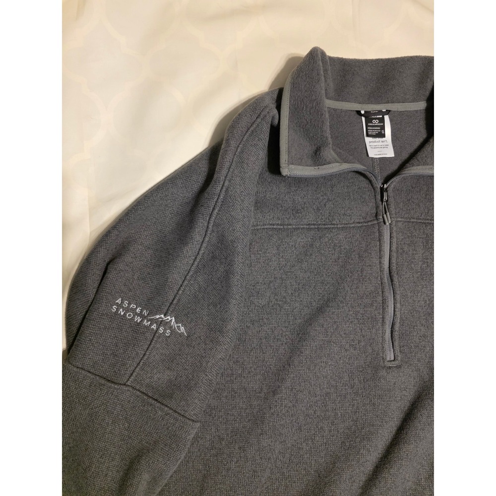 The North Face Mens XL Gray 1/4 Zip Fleece Pullover Aspen Snowmass Sweater - Picture 3 of 7